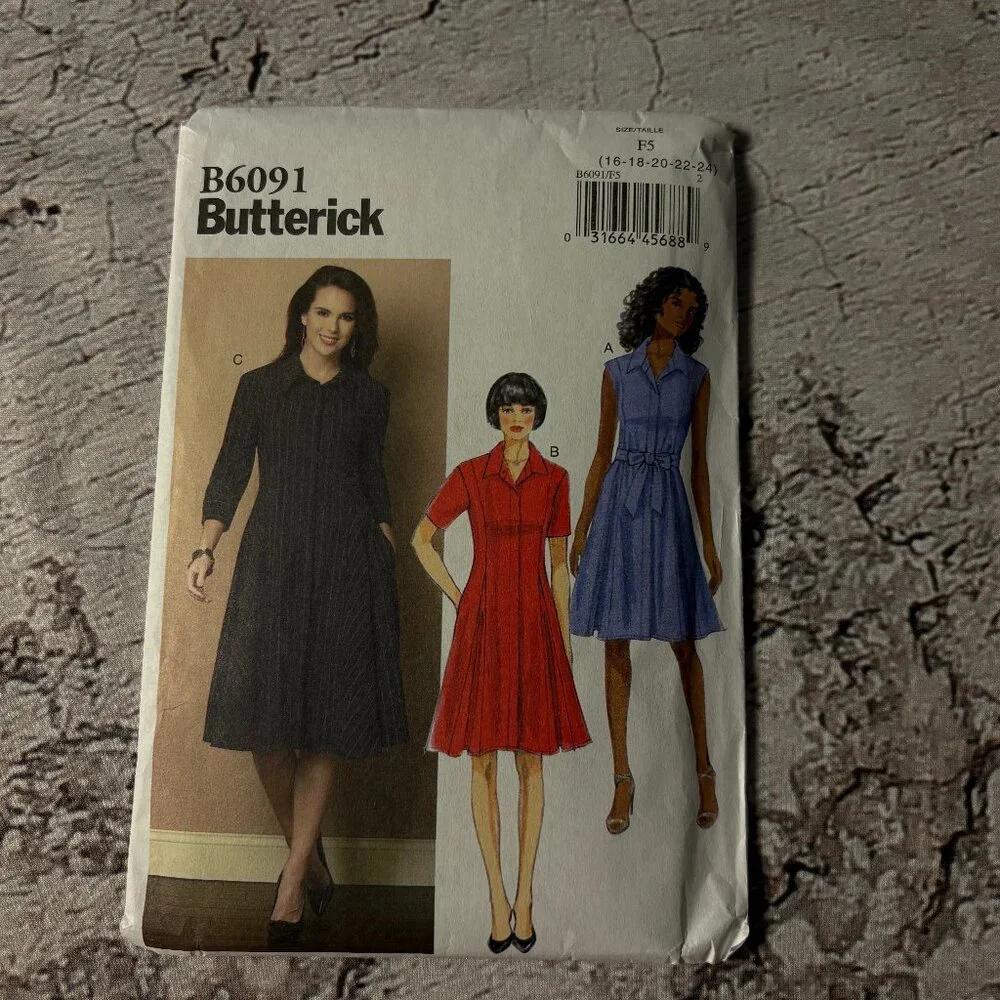 Butterick Pattern B6091 F5 forWomen's Dresses